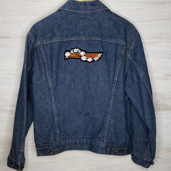 Levi's Harley Davidson Custom Denim USA Jacket - Picture 2 of 8